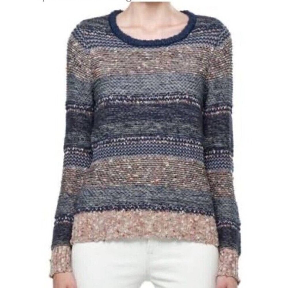 Rag And Bone Greta Blue Knit Pullover Sweater Women’s Size XS